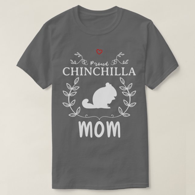 Camiseta Chinchilla Mãe Design Engraçado Para Presente 1 (Frente do Design)