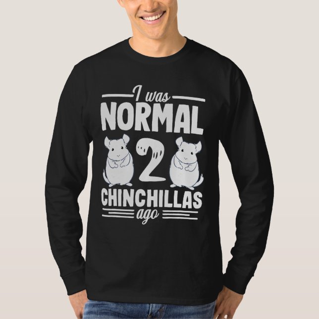 Camiseta Chinchilla Normal Pet Amante de os animais Para Cr (Frente)