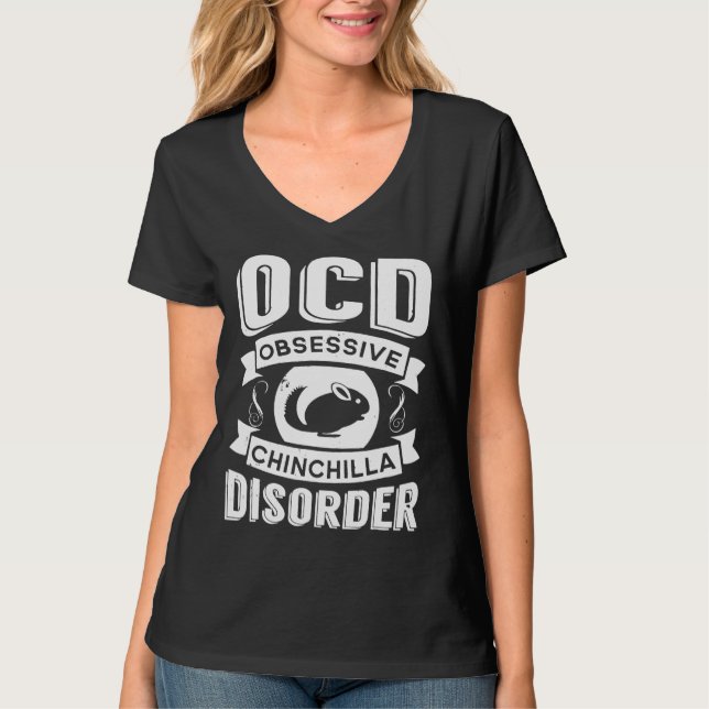 Camiseta Chinchilla Ocd Cute Chinchilla (Frente)