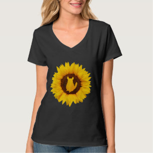 Camiseta Chinchilla Para Homens Roedores Animal Sunflower L