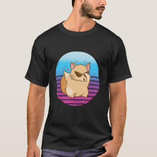 Camiseta Chinchilla Sunglass Retro Vintage Chinchilla Pet O