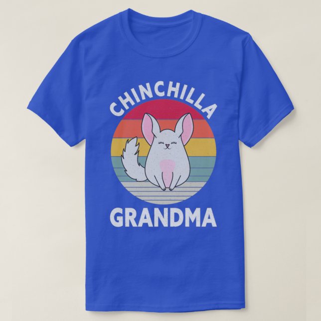 Camiseta Chinchilla Vovó Engraçada Pet Amante Mãe Chinchill (Frente do Design)