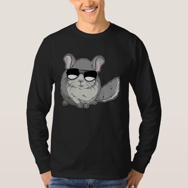Camiseta Chinchilla Wearing Sunglasses  Chinchilin (Frente)