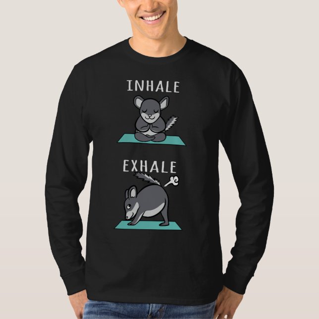 Camiseta Chinchilla Yoga Inalar Exalar (Frente)