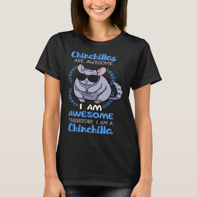 Camiseta Chinchillas Awesome Rodent Animal  Veterinarian (Frente)