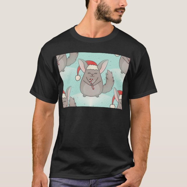 Camiseta chinchillas de natal (Frente)