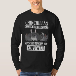 Camiseta Chinchillas me fazem feliz Chinchilla