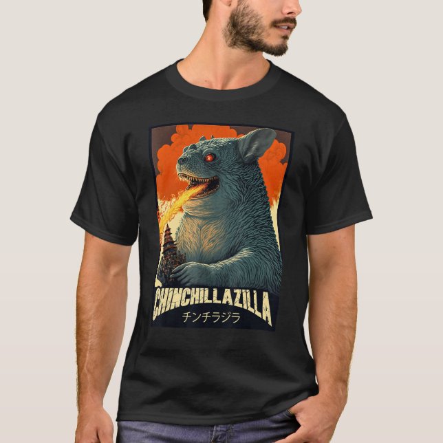 Camiseta Chinchillazilla Funny Pet Owner Chinchilla (Frente)