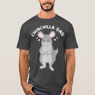 Camiseta Chinchille Pai Engraçado Animal Pet Pai
