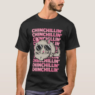 Camiseta Chinchillin Cauda Curta Cabelo Comprido Chinchila