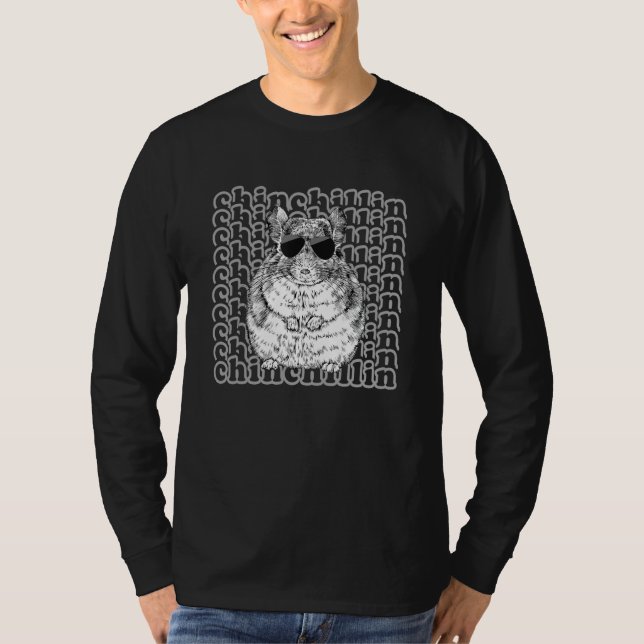 Camiseta Chinchillin'   Chinchilla Mom Dad (Frente)