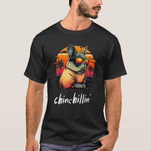 Camiseta Chinchillin' Retro Groovy Chinchilla 3