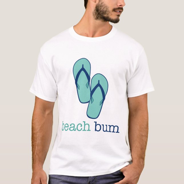 Camiseta Chinelos Beach Bum (Frente)