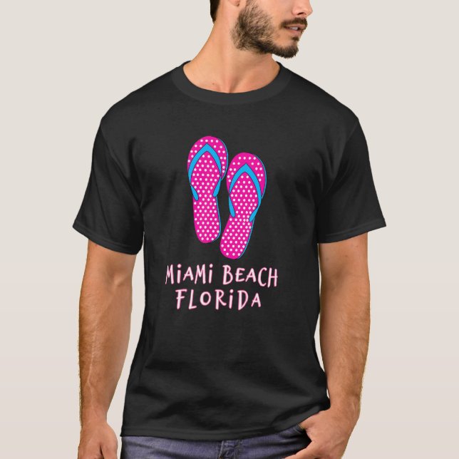 Camiseta Chinelos de Miami Beach (Frente)