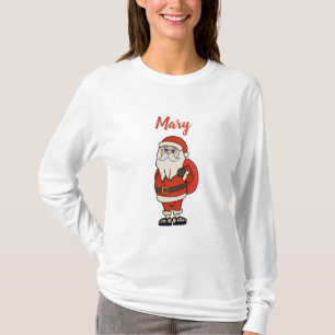 Camiseta Chinelos de Natal do Papai Noel Personalizado