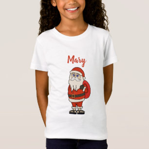 Camiseta Chinelos de Natal do Papai Noel Personalizado