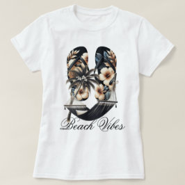 Camiseta Chinelos e Redes Vibes de Praia