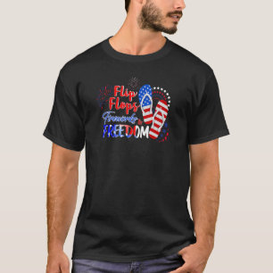 Camiseta Chinelos Fireworks Liberdade 4 De Julho Patrioti