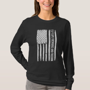 Camiseta Chinelos Fogos De Artifício Liberdade Quarto De Ju