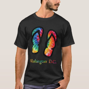 Camiseta Chinelos Washington D C Tie Dye Shirt