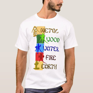 Camiseta Chinês 5 elementos