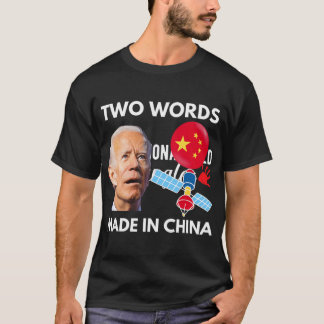 Camiseta Chinês espião Balão Engraçado Vigilância Joe Biden