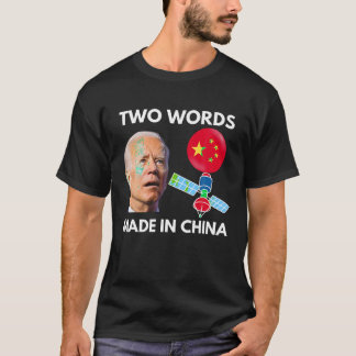 Camiseta Chinês espião Balão Engraçado Vigilância Joe Biden