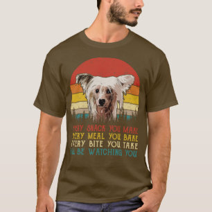 Camiseta Chinês Retro Prendeu Cada Pica Que Você Faz A Cada