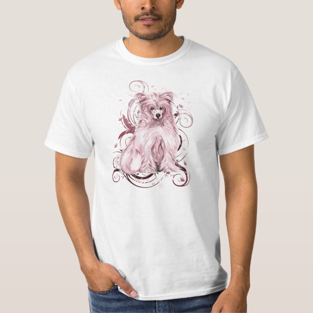 Camiseta Chinês - Rosa - NB (Frente)