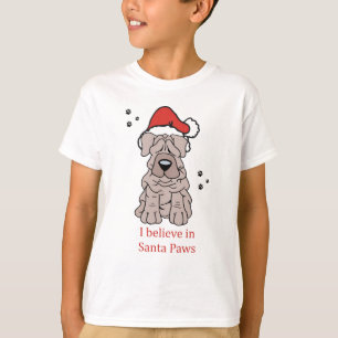 Camiseta Chinês Shar Pei do Natal