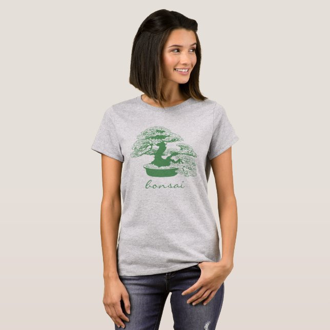 Camiseta Chinesa - Árvore Bonsai (Frente Completa)