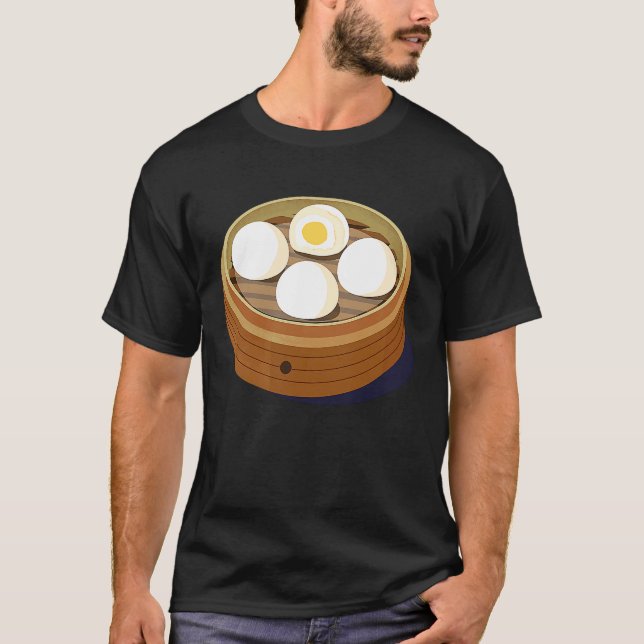 Camiseta Chinese Dim Sum Sweet Bun Foodie (Frente)