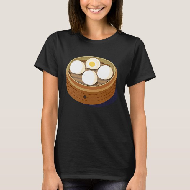 Camiseta Chinese Dim Sum Sweet Bun Foodie (Frente)