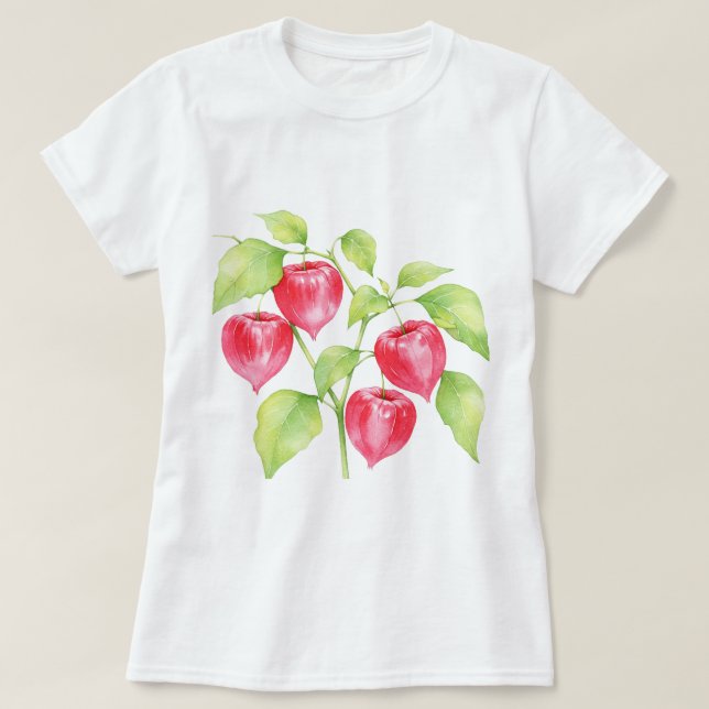 Camiseta Chinese hibiscus (Frente do Design)