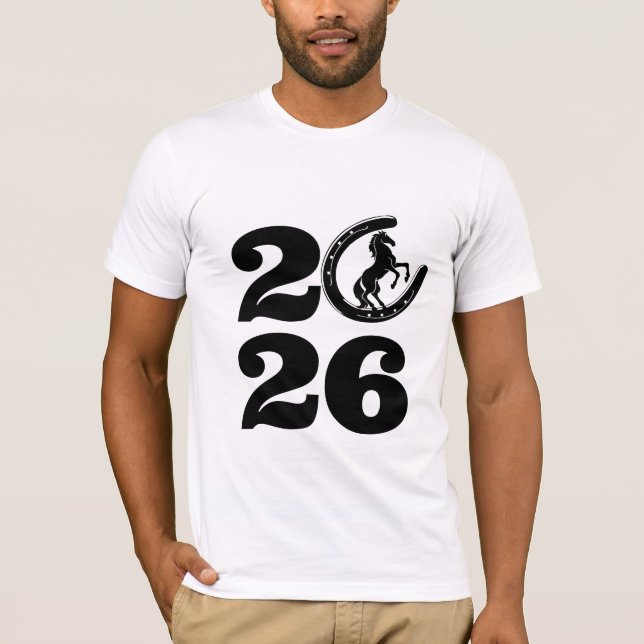 Camiseta Chinese New Year 2026 of the Horse - Custom 2026 (Frente)