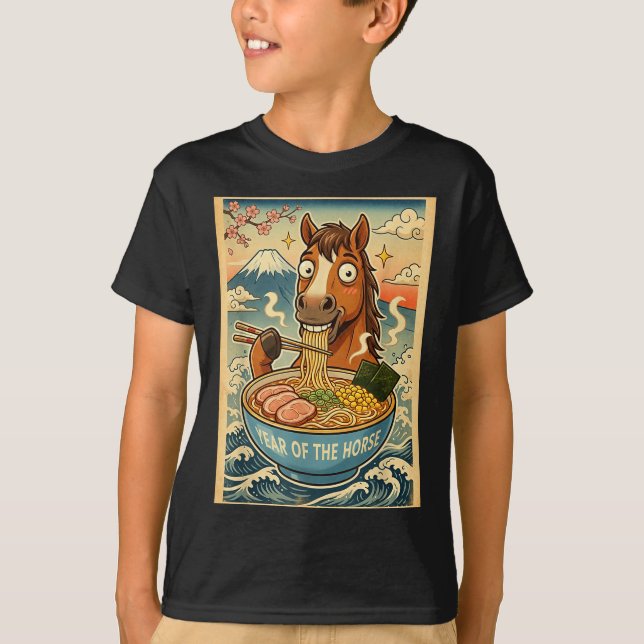 Camiseta Chinese New Year 2026 Of The Horse Ramen Lunar New (Frente)
