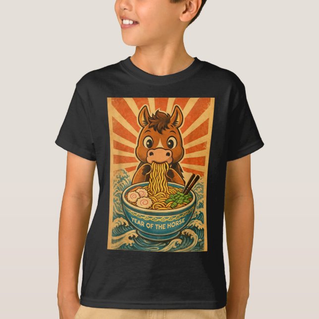 Camiseta Chinese New Year 2026 Of The Horse Ramen Lunar New (Frente)