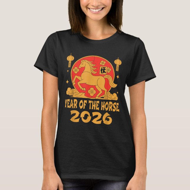 Camiseta Chinese New Year 2026 Year Of The Horse  (Frente)