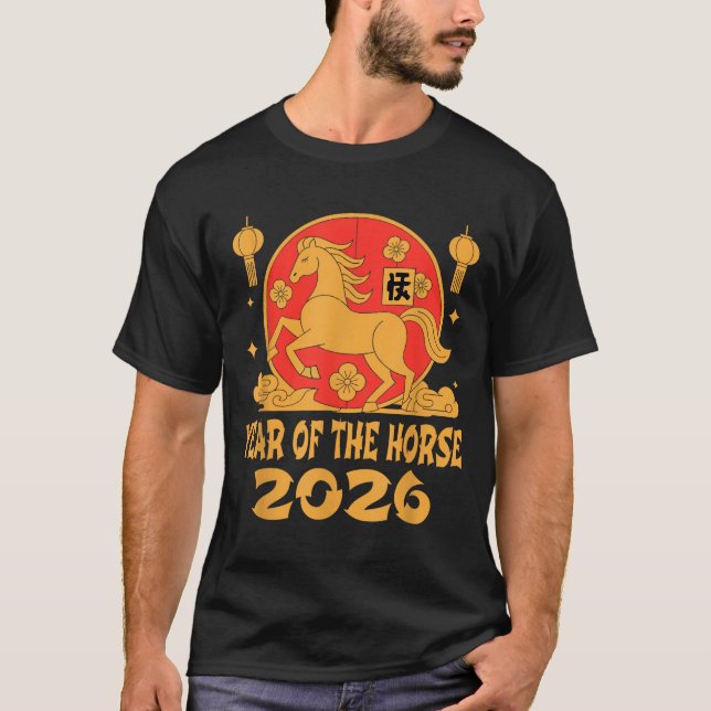 Camiseta Chinese New Year 2026 Year Of The Horse  (Frente)