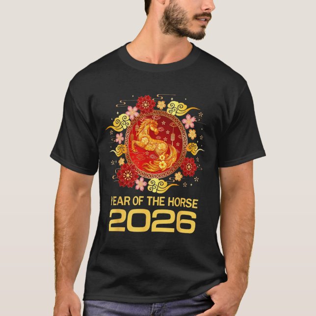 Camiseta Chinese New Year 2026 Year Of The Horse  (Frente)