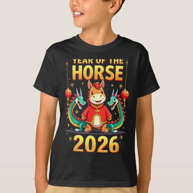 Camiseta Chinese New Year 2026 Year Of The Horse  (Frente)