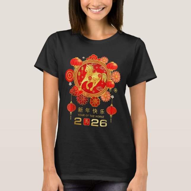 Camiseta Chinese New Year 2026 Year Of The Horse  (Frente)