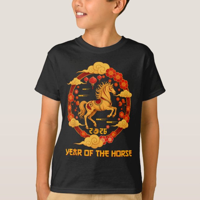 Camiseta Chinese New Year 2026 Year Of The Horse 2026  (Frente)