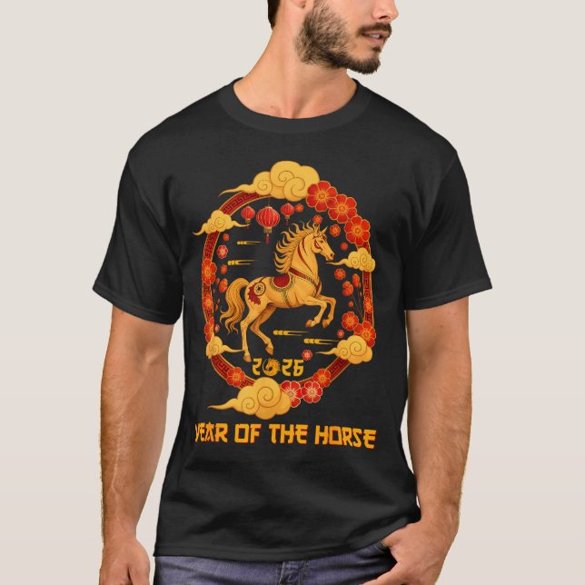 Camiseta Chinese New Year 2026 Year Of The Horse 2026  (Frente)
