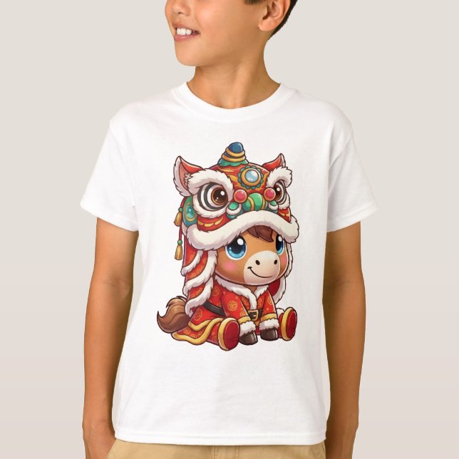 Camiseta Chinese New Year Horse 2026 Zodiac (Frente)