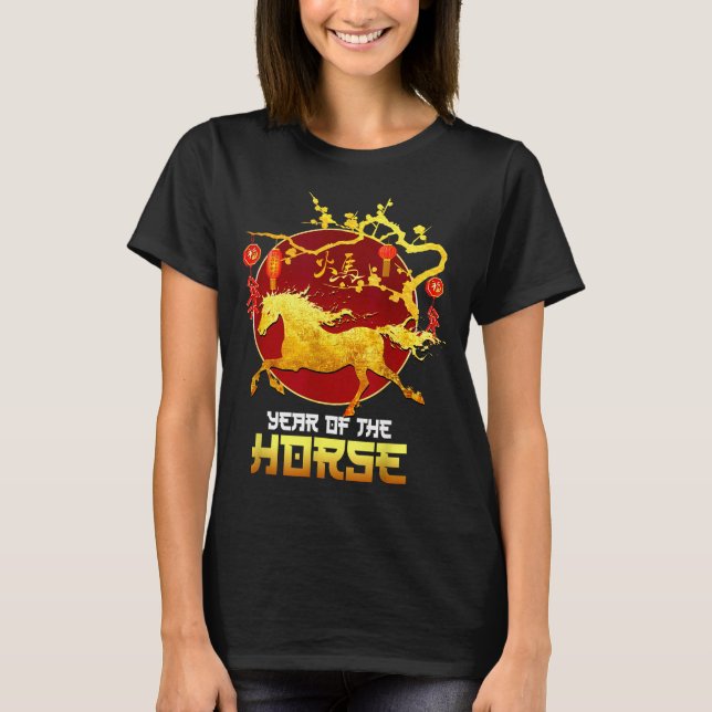 Camiseta Chinese New Year Horse The Year Of The Horse 2026  (Frente)