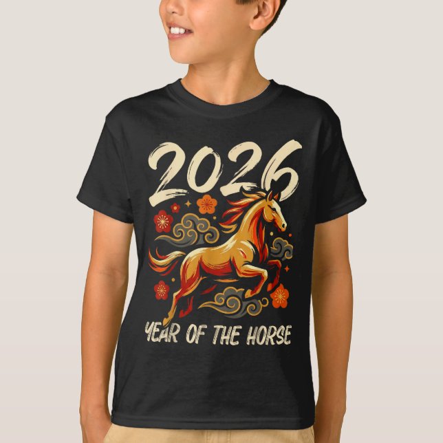 Camiseta Chinese New Year Lunar Year Of The Horse 2026  (Frente)