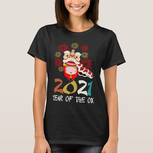 Camiseta Chinese New Year of the Ox 2021 clothes  for adult (Frente)