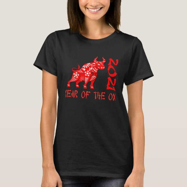 Camiseta Chinese New Year of the Ox 2021 clothes  for adult (Frente)