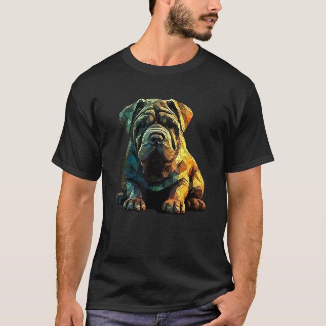 Camiseta Chinese Shar Pei Puppy Dog Pop Art (Frente)